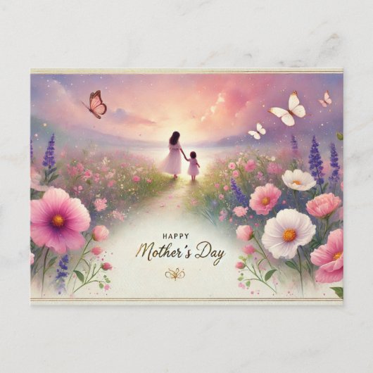 Wahnsinniger Muttertag Postkarte (Vorderseite)