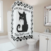 Wahnsinniges Kittmuster Duschvorhang (Beispiel)