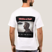 "Wahnvorstellungen oder Fakten? Du bist der Richti T-Shirt (Rückseite)