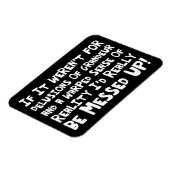 Wahnvorstellungen von Grandeur verwarpste Realität Magnet (Linke Seite)