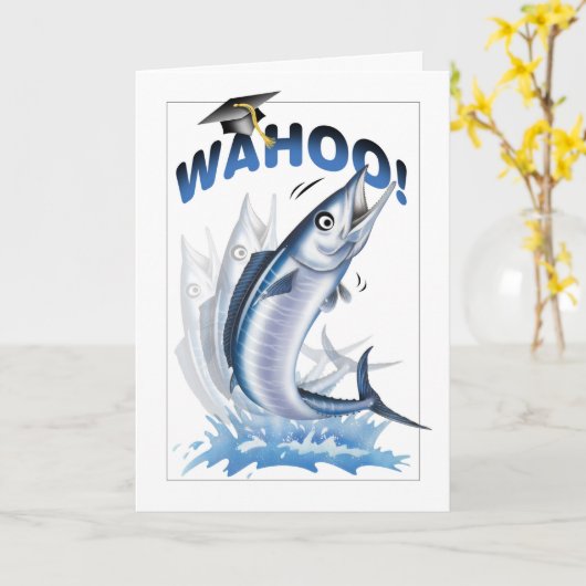 Wahoo Abschluss Card Karte (Gelbe Blume)