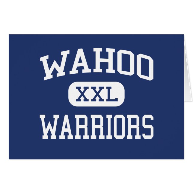 Wahoo - Krieger - Highschool - Wahoo Nebraska (Vorderseite (Horizontal))