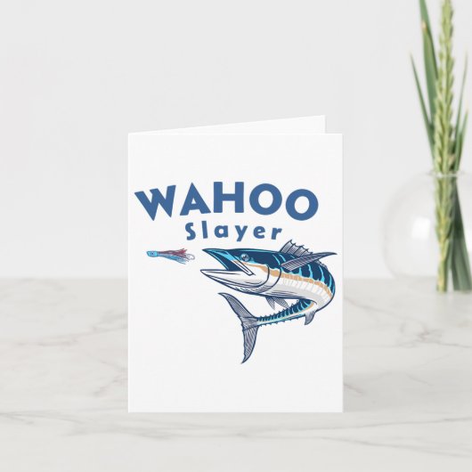 Wahoo Slayer Salt Water Fischen Wahoo Karte (Vorderseite)
