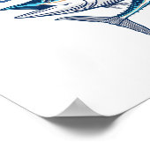 Wahoo Slayer Salt Water Fishing Wahoo Poster (Ecke)