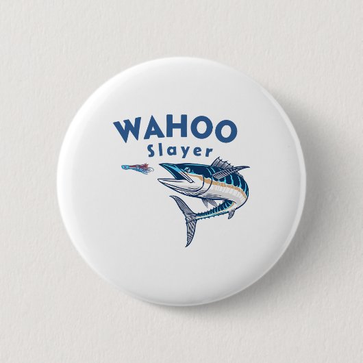 Wahoo Slayer Salzwasser-Angeln Wahoo  Button (Vorderseite)