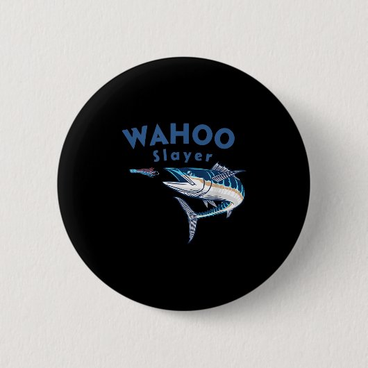 Wahoo Slayer Salzwasser-Angeln Wahoo  Button (Vorderseite)