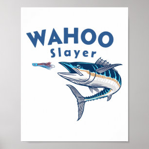 Wahoo Slayer Salzwasser-Angeln Wahoo  Poster