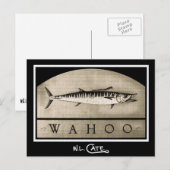 Wahoo Vintage Schwarz/Weiß Postkarten (Vorne/Hinten)