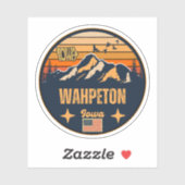 Wahpeton, Iowa Aufkleber (Blatt)
