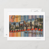 Wahpeton, North Dakota - Große Briefszenen Postkarte (Vorne/Hinten)