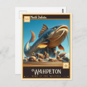 Wahpeton, North Dakota | VINTAG Postkarte (Vorne/Hinten)