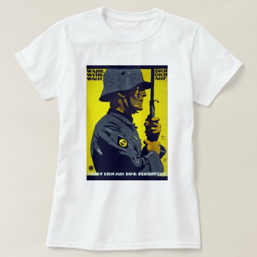 Wahr Dich - Deutsches Poster des Ersten Weltkriegs T-Shirt (Design vorne)