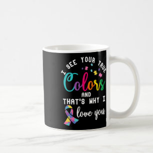 Wahre Autismus-Farben Autistische Awareness-Schlei Kaffeetasse