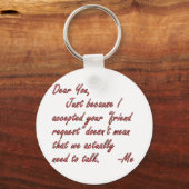 Wahre Bedeutung der Freundschaft Schlüsselanhänger (Vorderseite)