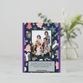 Wahre Bedeutung der Weihnachtskarte Folien Feiertagspostkarte (Stehend vorne)