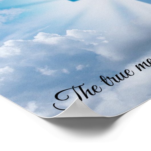 Wahre Bedeutung von Ostern Poster (Ecke)