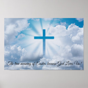 Wahre Bedeutung von Ostern Poster