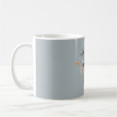 Wahre Blaue Creme Blumenvase Kaffeetasse (Links)
