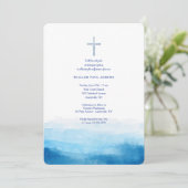 Wahre blaue Einladung (Stehend Vorderseite)