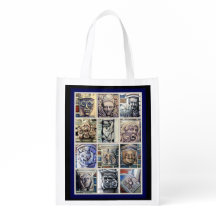 Wahre blaue wiederverwendbare Lebensmitteltasche -