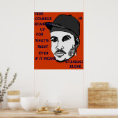 Wahre Courage Poster (Küche)