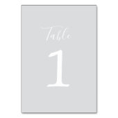Wahre Einfachheit 1 Coole nebelige Tischnummer Hoc (Rückseite)