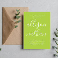 Wahre Einfachheit 1 Grüne Minimalistische Hochzeit