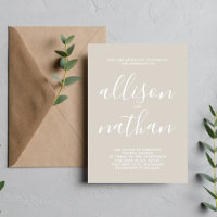 Wahre Einfachheit 1 Minimalistische Hochzeit