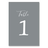 Wahre Einfachheit 1 Tischnummer Hochzeitsteine (Rückseite)