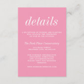 Wahre Einfachheit 2 Ballet Rosa Minimalistische Ho Begleitkarte (Vorderseite)