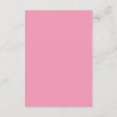 Wahre Einfachheit 2 Ballet Rosa Minimalistische Ho Begleitkarte (Rückseite)