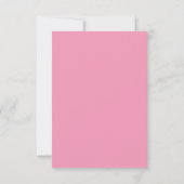 Wahre Einfachheit 2 Ballet Rosa Minimalistische Ho RSVP Karte (Rückseite)