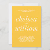 Wahre Einfachheit 2 Dunkelgelbe Minimalistische Ho Einladung (Vorderseite)