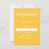 Wahre Einfachheit 2 Minimalistische Hochzeit RSVP Karte (Vorderseite)