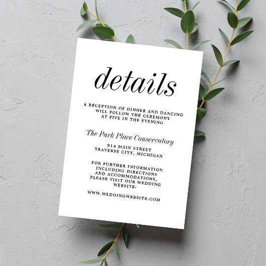 Wahre Einfachheit 2 Script Einfache Minimalistisch Begleitkarte