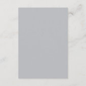Wahre Einfachheit 2 Sterling Gray Minimalistische  Begleitkarte (Rückseite)