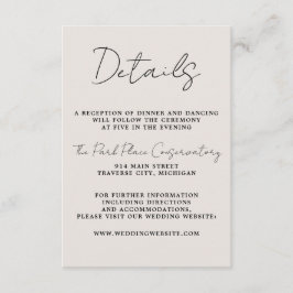 Wahre Einfachheit 3 Minimalistische Hochzeiten auf Begleitkarte