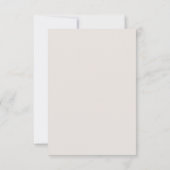 Wahre Einfachheit 3 Minimalistische Hochzeiten auf RSVP Karte (Rückseite)