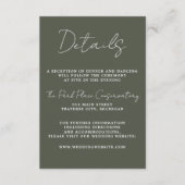 Wahre Einfachheit 3 Script Minimale Camouflage Grü Begleitkarte (Vorderseite)