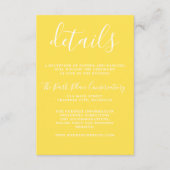 Wahre Einfachheit Sonnenblumen Chic Minimalistisch Begleitkarte (Vorderseite)