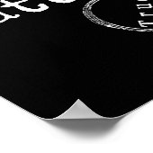 Wahre Fakten, weißes Textdesign Poster (Ecke)