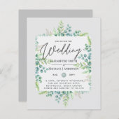 Wahre Farben GREENERY Moderne Hochzeit zum Budget (Vorne/Hinten)