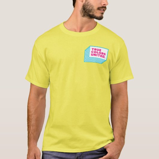 Wahre Farben vereinigten Shirt (Gelb) (Vorderseite)