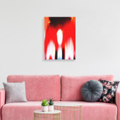 Wahre Flammenkunst Leinwanddruck (Insitu (Wohnzimmer))