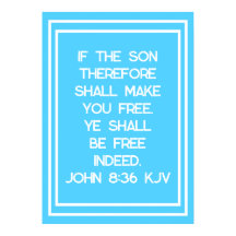 Wahre Freiheit in Christi Bibel Verse Typografie