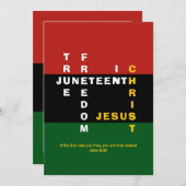 WAHRE FREIHEIT IN DER Christlichen Jungsteinziger (Vorne/Hinten)