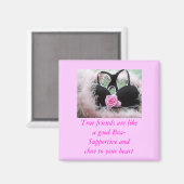 Wahre Freunde magen. Magnet (Vorderseite/Rückseite)