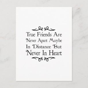 Wahre Freunde sind nie dabei Postkarte