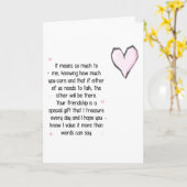 WAHRE FREUNDSCHAFT ***GLÜCKLICHER GEBURTSTAG*** KARTE (Gelbe Blume)