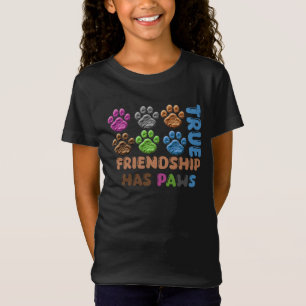 Wahre Freundschaft hat Pfoten T-Shirt